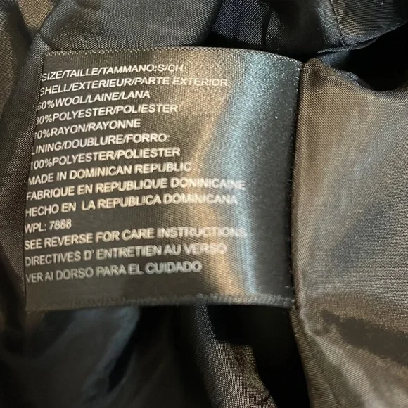 Michael Kors women’s black pea coat size S - Picture 12 of 14